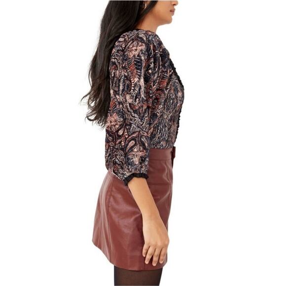 FREE PEOPLE Dare Me Blouse Size M - Picture 4 of 8